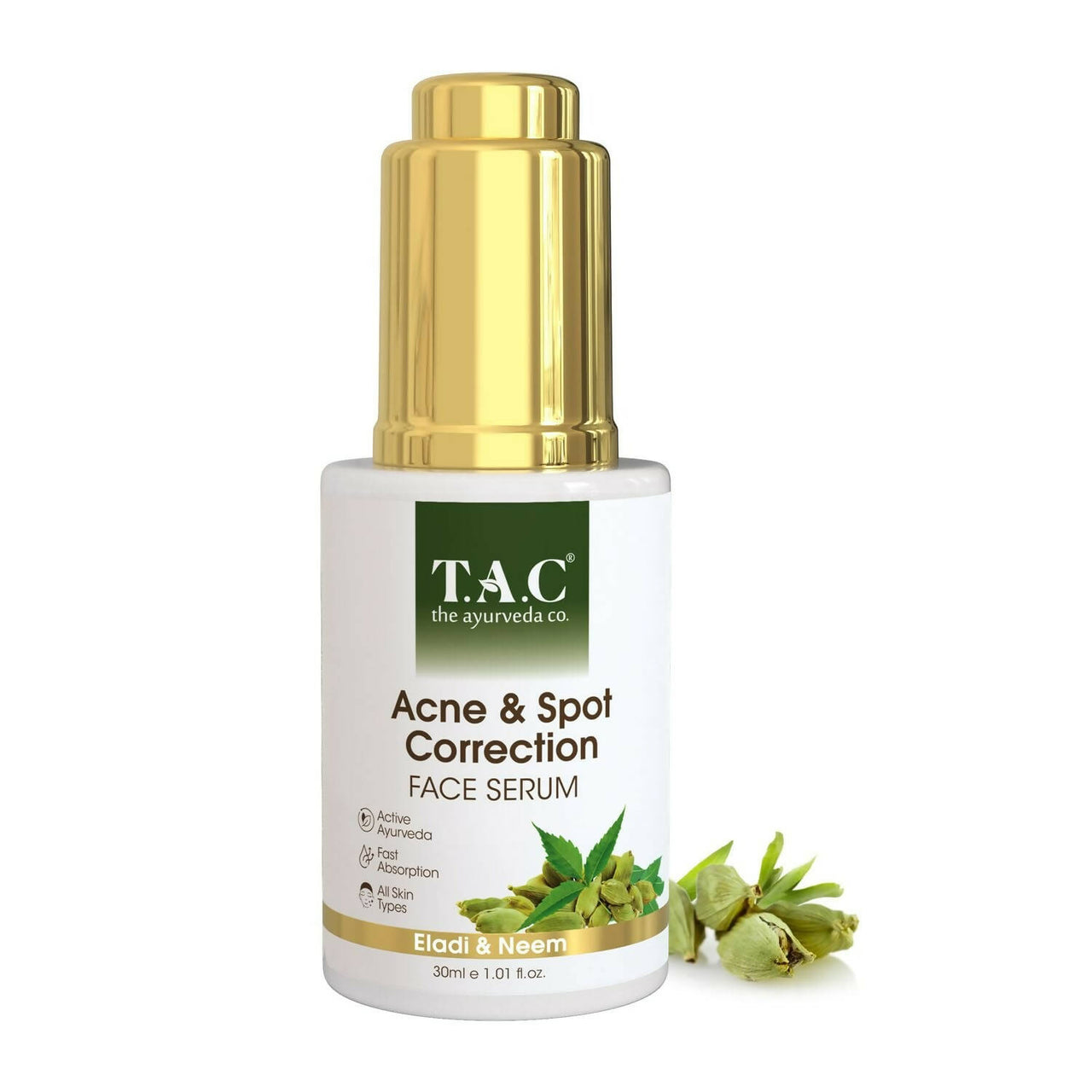 TAC - The Ayurveda Co. With Eladi And Neem Face Serum - Distacart