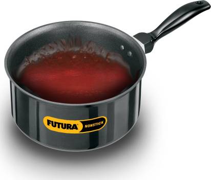 Buy Hawkins Futura Non-stick Sauce Pan 20 cm Diameter with Lid 3 L (NS30G)  Online at Best Price