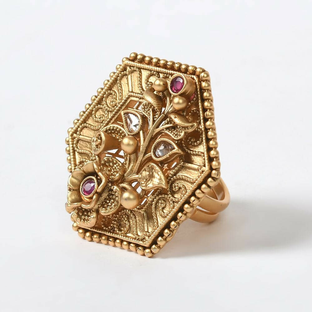 pave flower design finger rings geometrical| Alibaba.com