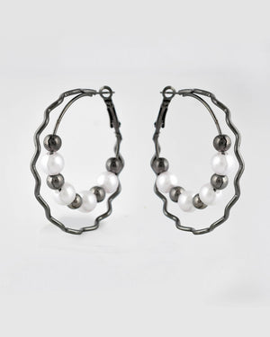 Valentina V Earrings - Stainless Steel – Pearls And Rocks