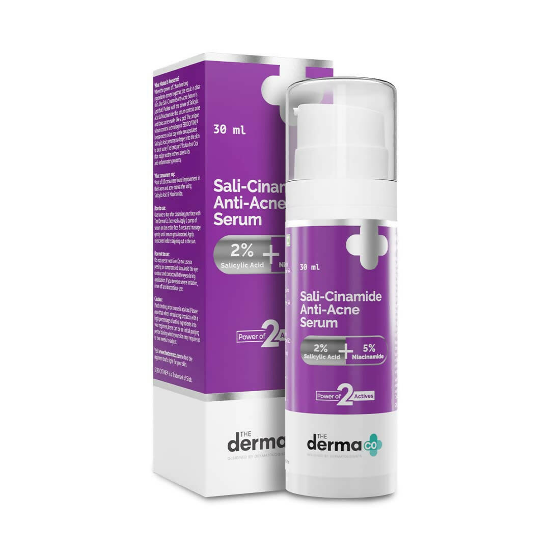 The Derma Co Sali-Cinamide Anti-Acne Face Serum - Distacart