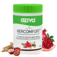 Thumbnail for OZiva Plant Based HerComfort with Ashwagandha, Flax Seeds & Ashoka Stem Extracts Capsules - Distacart