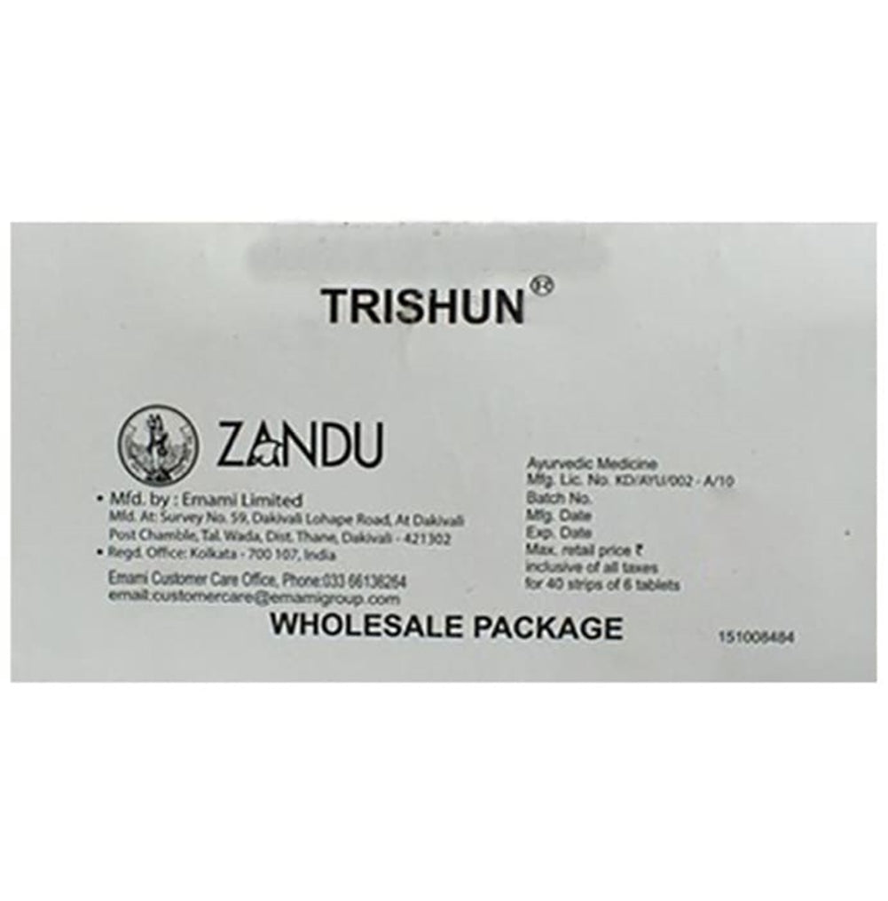 Buy Zandu Trishun Tablets Online at Best Price