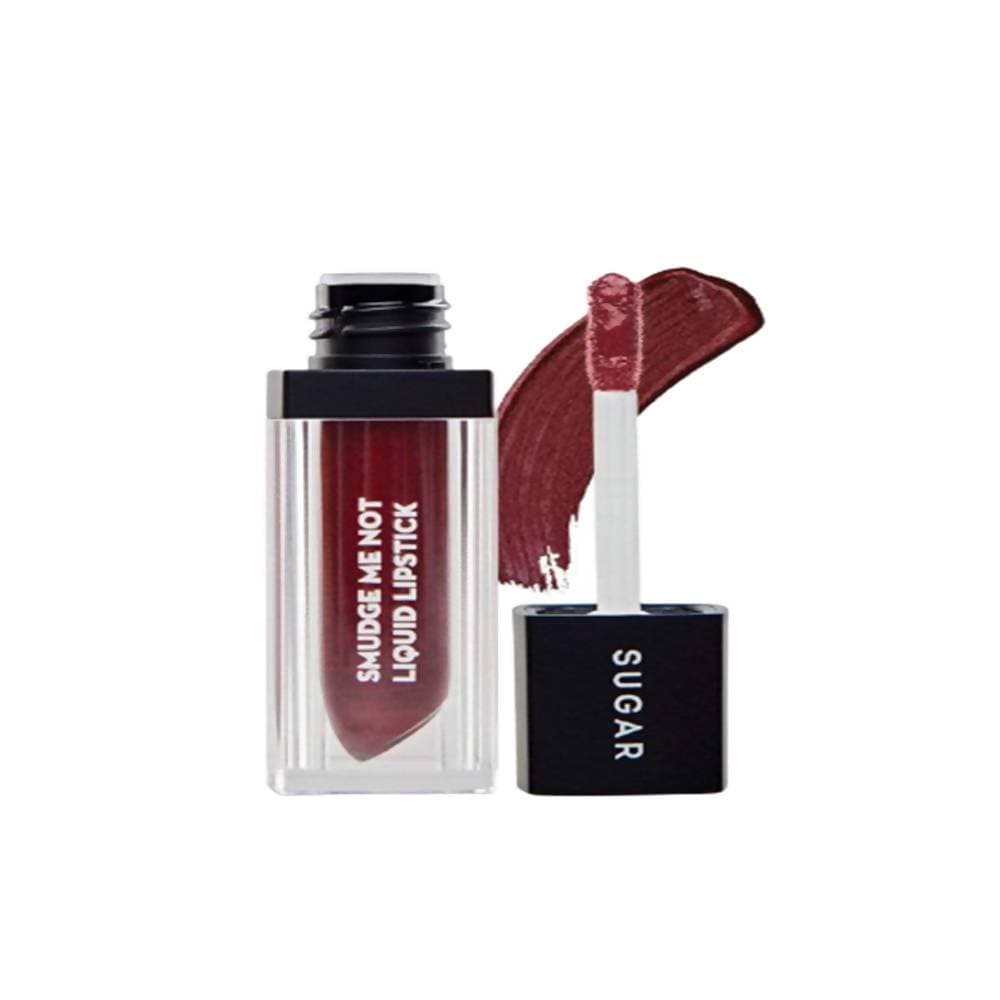 Sugar Smudge Me Not Liquid Lipstick - Merlot Glow (Metallic Burgundy) - Distacart