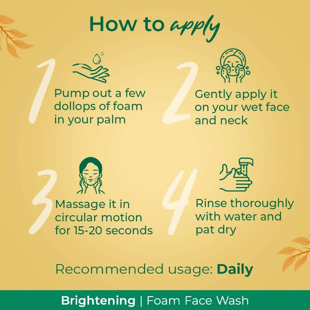 Palmolive Brightening Foam Face Wash - Distacart