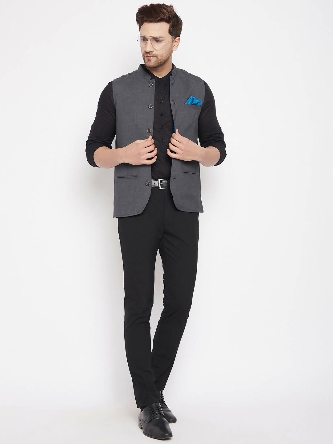 Formal Trousers Jackets Heels Tie Cufflink Pocket Square Combo Pack - Buy  Formal Trousers Jackets Heels Tie Cufflink Pocket Square Combo Pack online  in India
