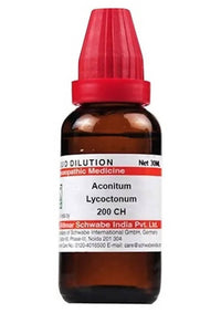 Thumbnail for Dr. Willmar Schwabe India Aconitum Lycoctonum Dilution 200 ch