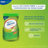 Thumbnail for Cipla Fibocare Isabgol Husk Powder | Sugar Free - Orange Flavor - Distacart