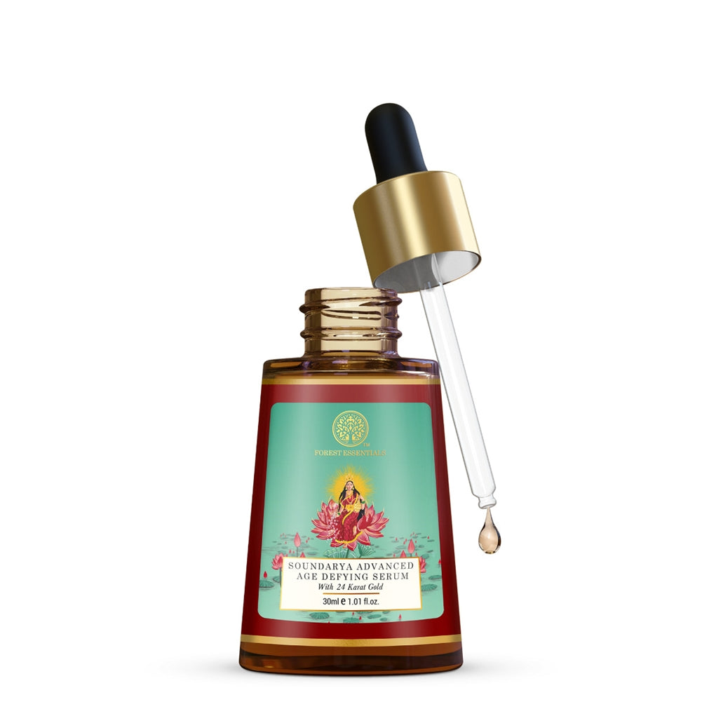 Forest Essentials Advanced Soundarya Age Defying Facial Serum With 24K Gold - Distacart