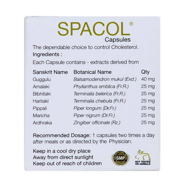 Kairali Ayurvedic Spacol Capsules - Distacart