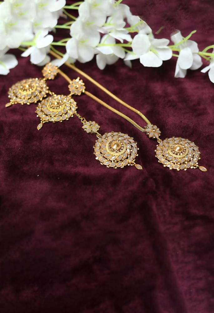 Buy Latest Flower Design Gold Plated Light Weight Earrings Best Price Online