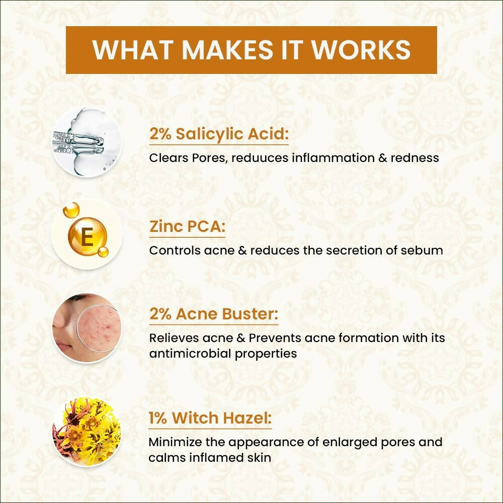myUpchar Ayurveda 2% Salicylic Acid + Zinc PCA Anti Acne Face Serum - Distacart