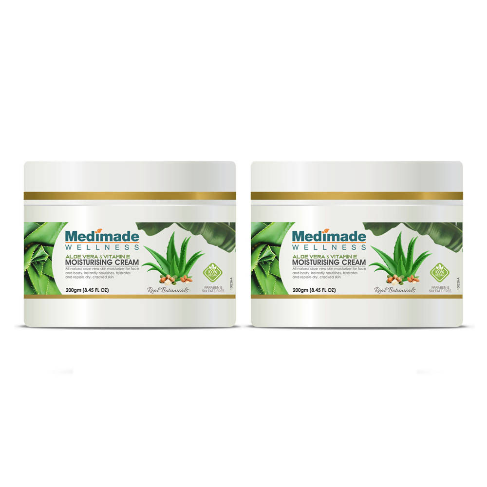 Medimade Wellness Aloe Vera & Vitamin E Moisturising Cream - Distacart