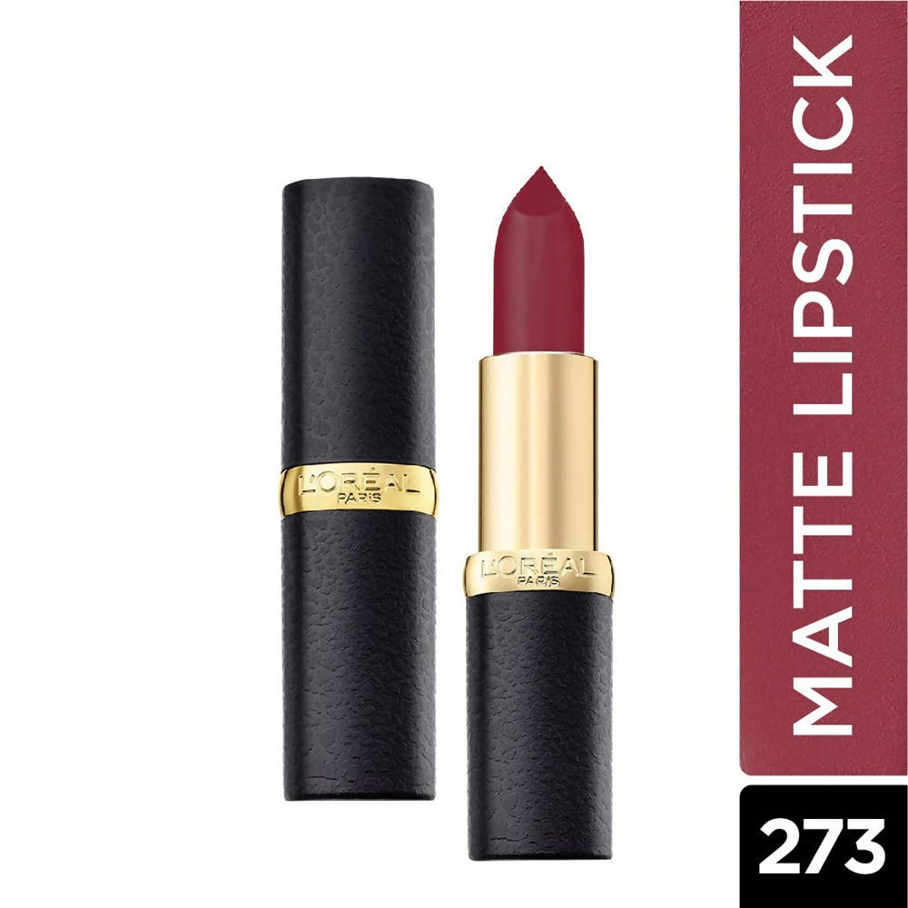 L'Oreal Paris Color Riche Moist Matte Lipstick - 273 Plum Melody - Distacart