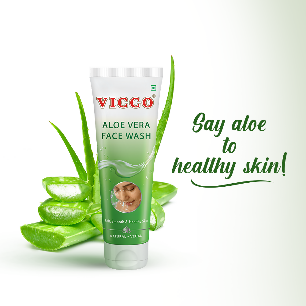 Vicco Aloe Vera Face Wash - Distacart