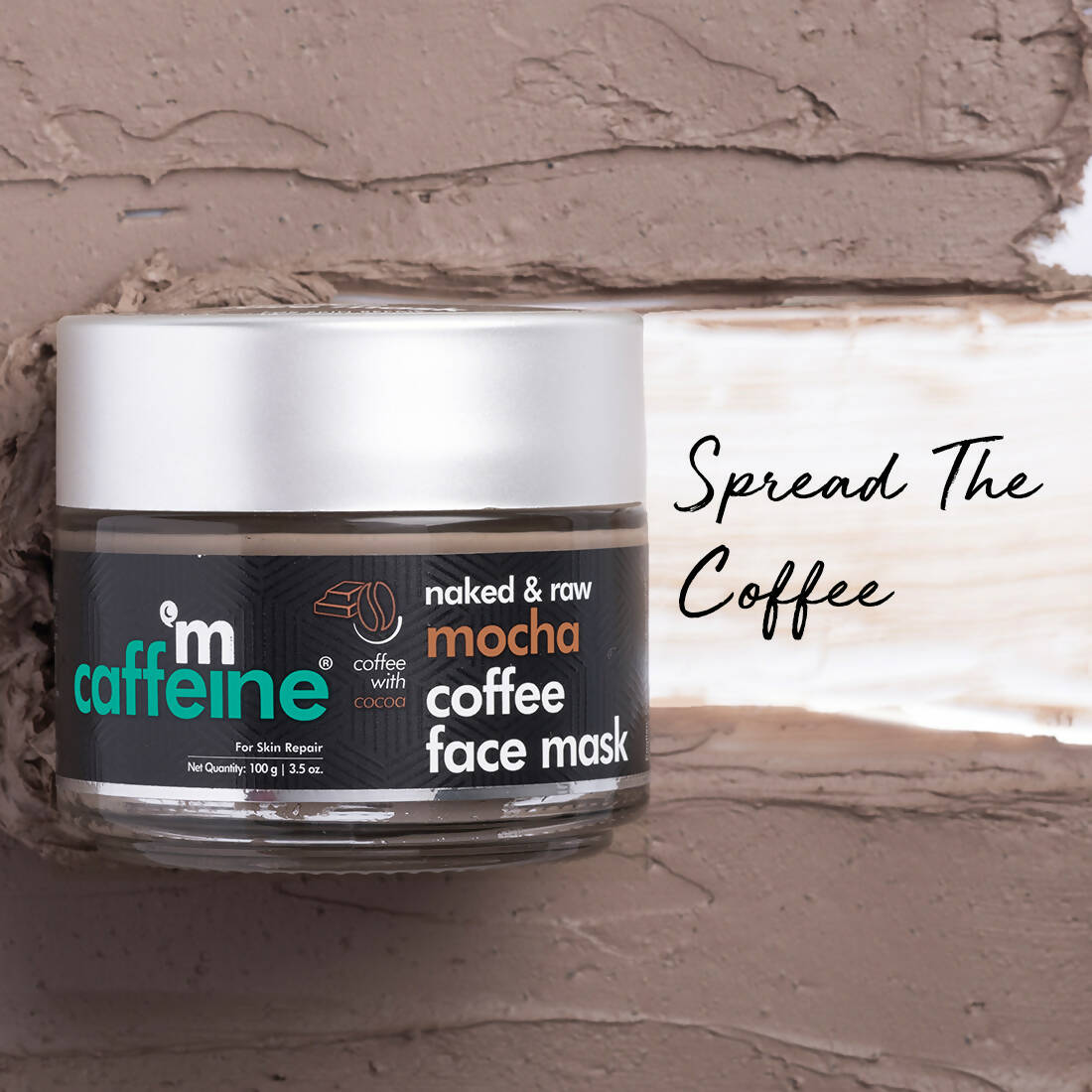 mCaffeine Naked & Raw Mocha Coffee Face Mask For Skin Repair - Distacart