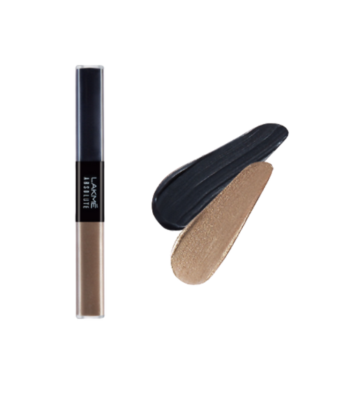 Lakme Absolute Explore Liquid Eye Shadow - Cashmere Love & Diamond Black - Distacart