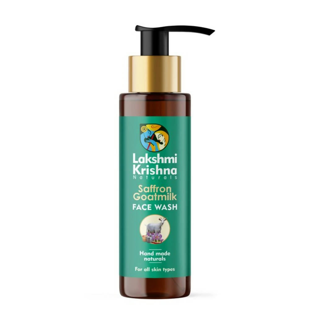 Lakshmi Krishna Naturals Saffron Goat Milk Face Wash - Distacart