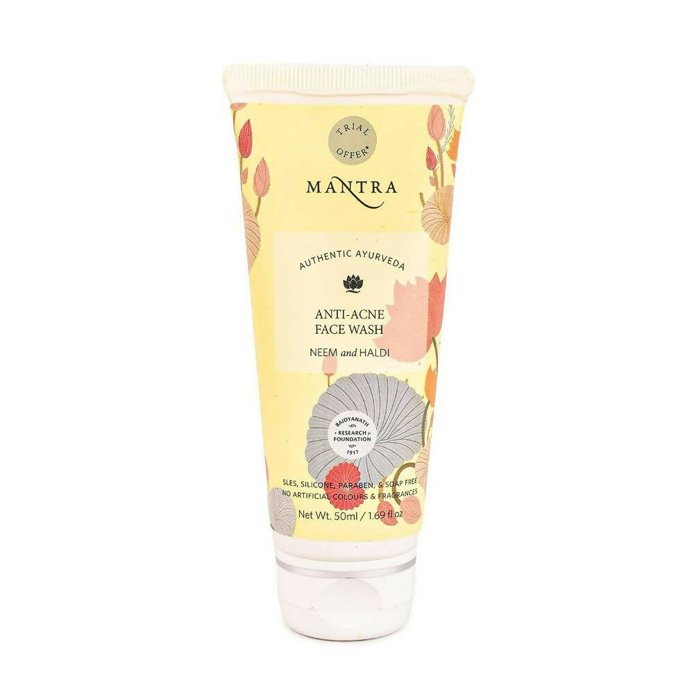 Mantra Herbal Neem and Haldi Anti-Acne Face Wash - Distacart