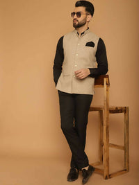 Thumbnail for Even Apparels Pure Wool Nehru Jacket - Off White - Distacart