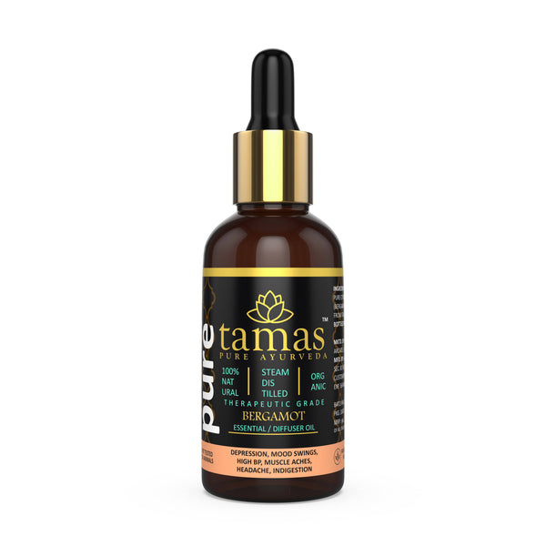 Tamas Pure Ayurveda 100% Organic Bergamot Essential Oil- USDA Certified Organic - Distacart