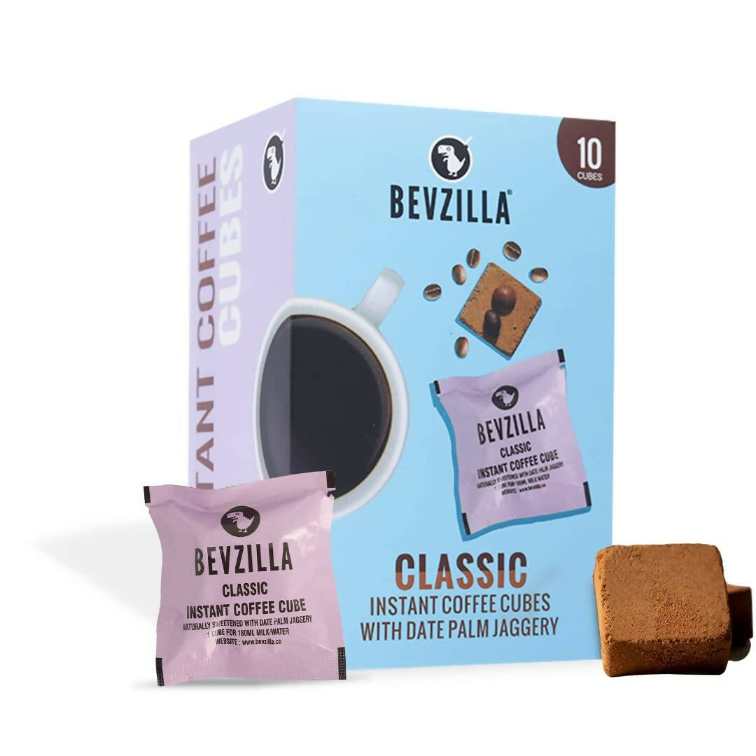 Bevzilla Instant Coffee Cubes Pack with Organic Date Palm Jaggery - Classic - Distacart