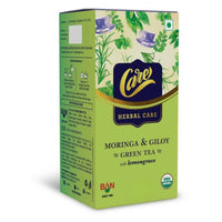 Thumbnail for Care Moringa & Giloy Green Tea Bags with Lemongrass - Distacart