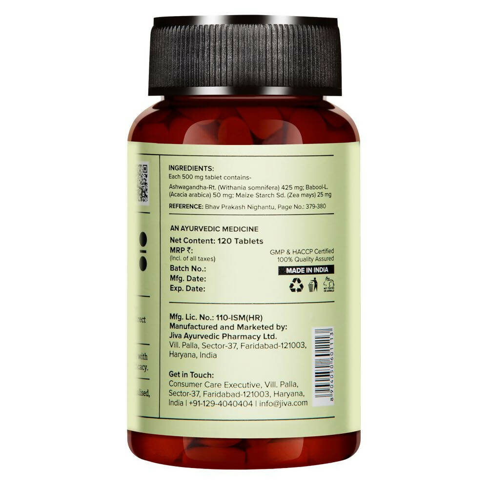 Jiva Ayurveda Ashwagandha Tablets - Distacart