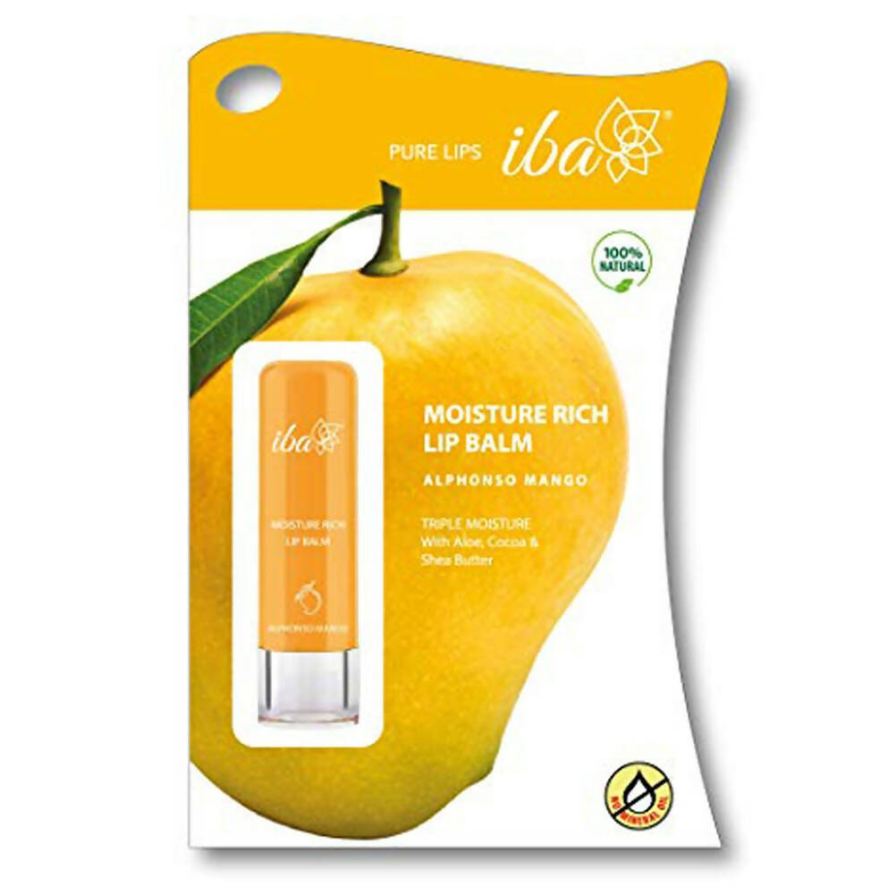 Iba Moisture Rich Lip Balm - Alphonso Mango - Distacart