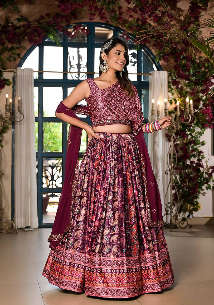 Buy online Floral Printed Lehenga Choli With Dupatta from ethnic wear for  Women by Anara for ₹899 at 81% off | 2024 Limeroad.com