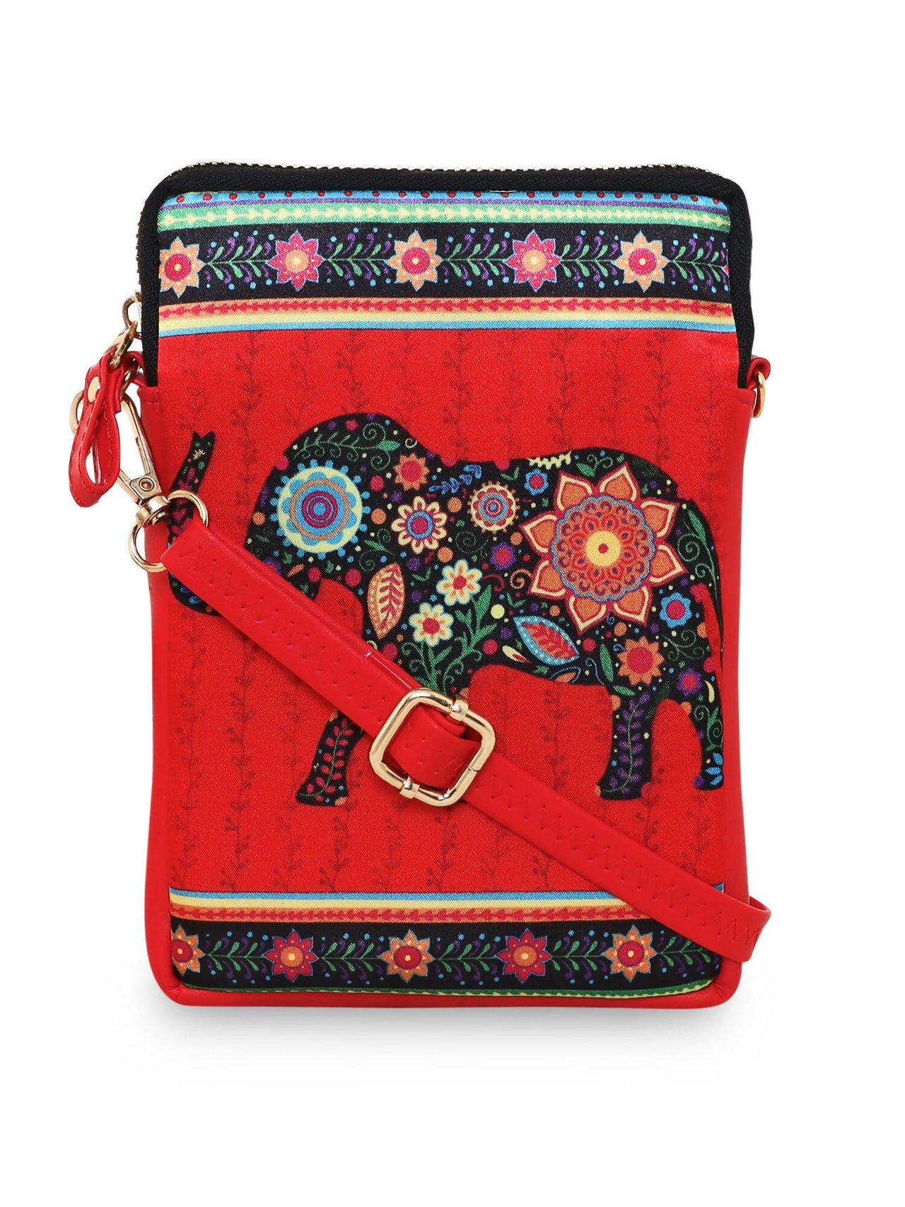 Sabhyata Elephant - Mobile Sling Bag - Distacart