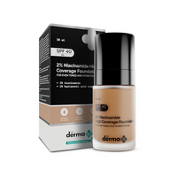 Thumbnail for The Derma Co 2% Niacinamide High Coverage Foundation-06 Beige - Distacart