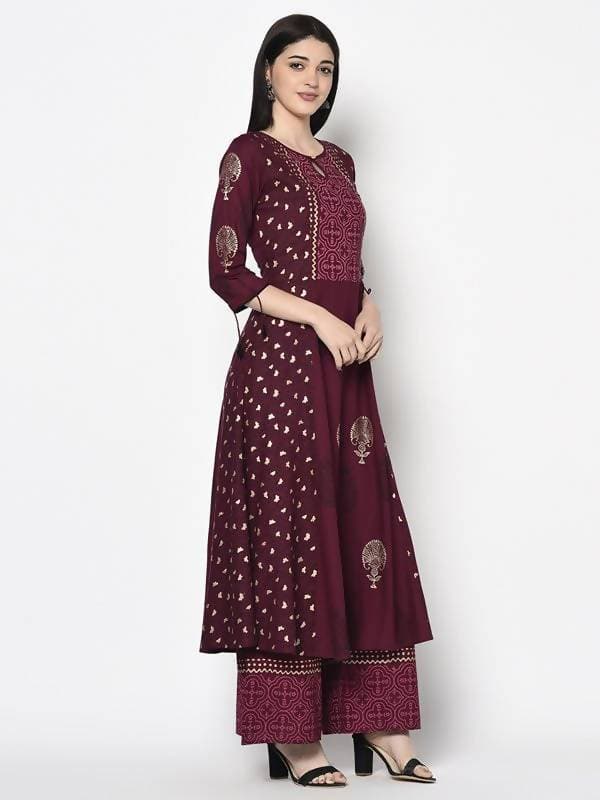 LV New Designer Ethnic Wear Rayon Kurti With Skirt Collection