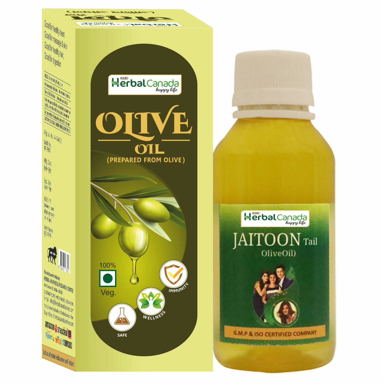 Herbal Canada Olive Oil (Jaitoon Oil) - Distacart