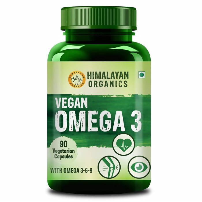 Organics Vegan Omega 3 With Omega 3-6-9: 90 Vegetarian Capsules