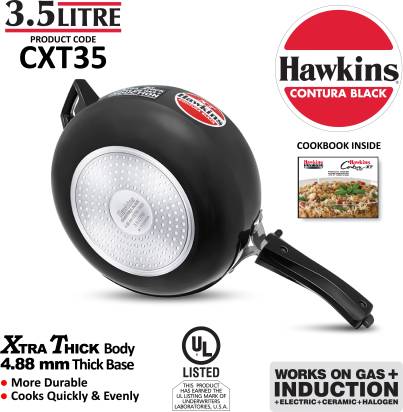 Hawkins 3.5 litre induction best sale pressure cooker