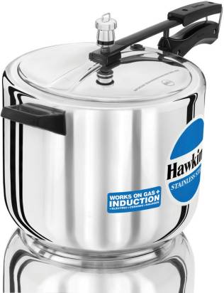 Hawkins Stainless Steel 10 L Induction Bottom Pressure Cooker - Distacart