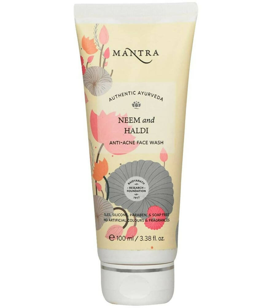 Mantra Herbal Neem and Haldi Anti-Acne Face Wash - Distacart