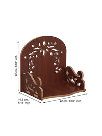 Thumbnail for eCraftIndia Brown Design Wooden Temple - Distacart