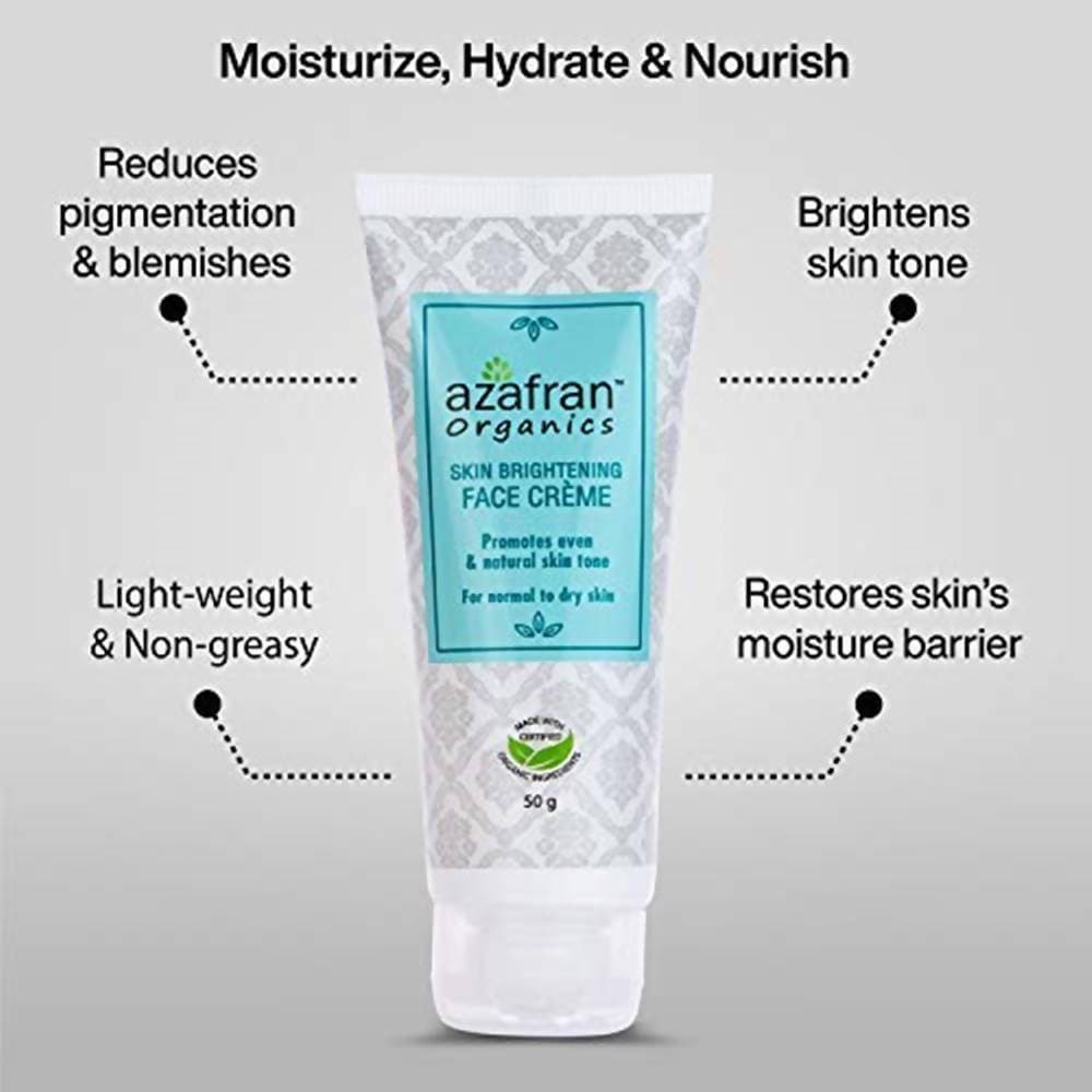 Azafran Organics Skin Brightening Face Cream - Distacart