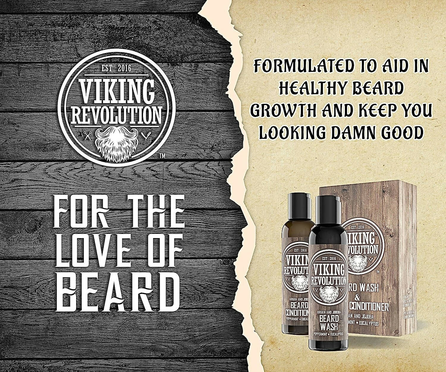 Buy Viking Revolution Beard Oil Combo Online at Best Price